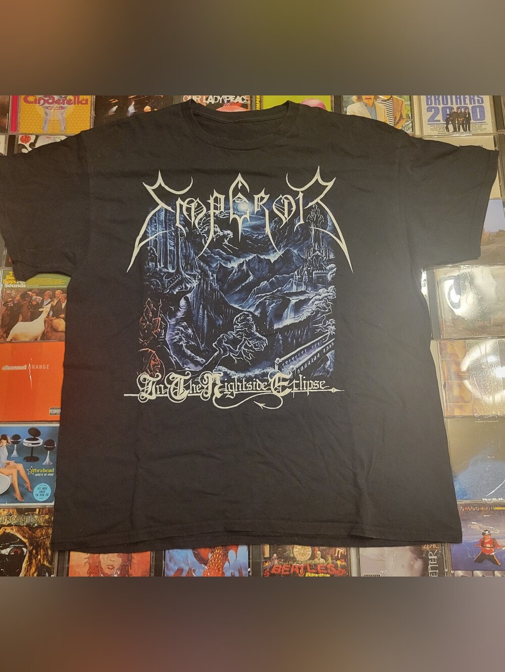 Emperor 'In The Nightside Eclipse' Black Graphic Band Tee